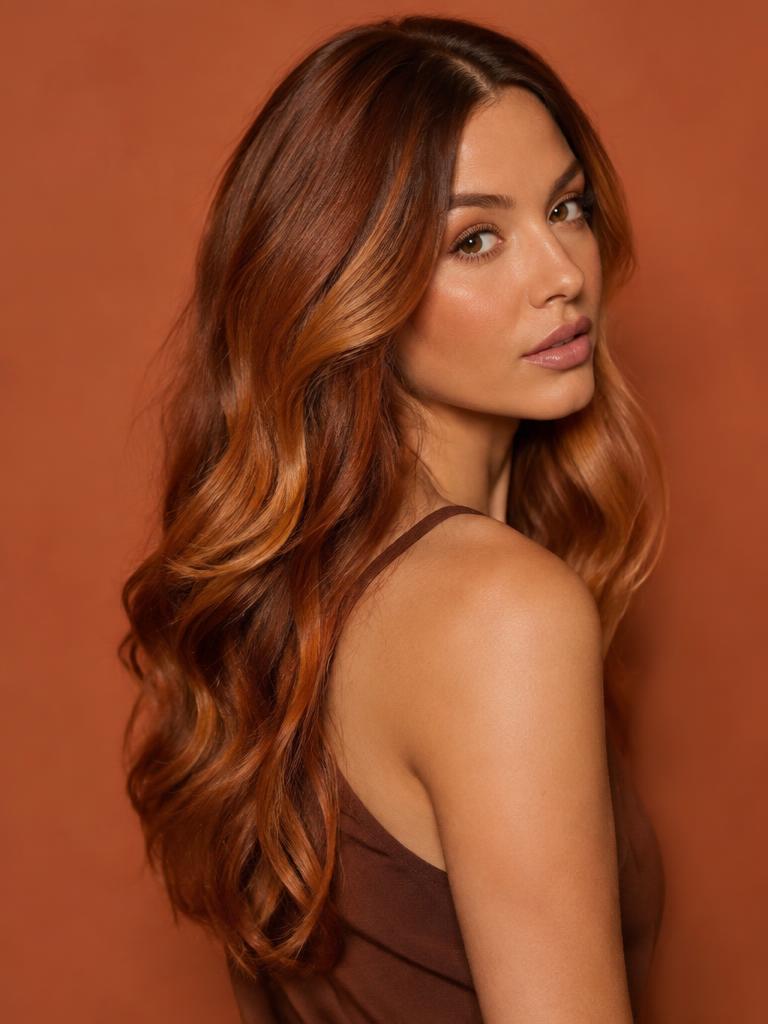 Copper balayage
